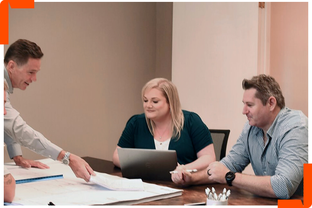 RJ Kearey Construction planning meeting.